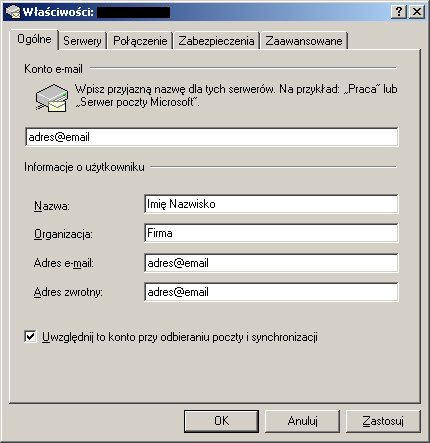 Outlook Express - konfiguracja konta